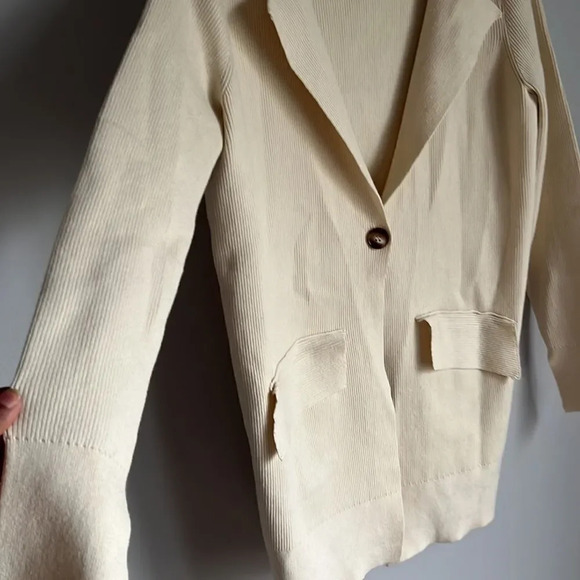 NEW free people Sarah Blazer in Ivory - Picture 8 of 14